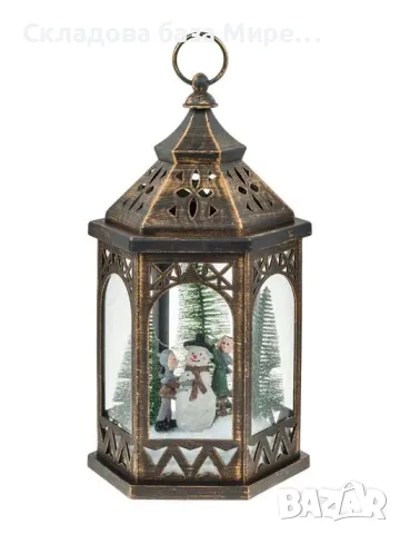  Коледен фенер LED осветление, 18x16x34 сантиметра , снимка 1