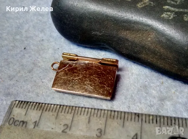 НЕЖЕН ПОЗЛАТЕН ВИНТИДЖ СТИЛ ПЕНДАНТ АРТ ВИСУЛКА от БЛАГОРОДНА СТОМАНА 48822