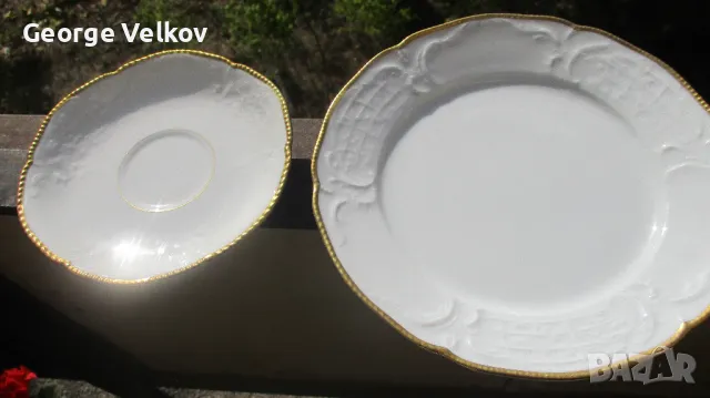 Rosenthal Sanssouci Gold, троен сет за кафе/чай (Розентал Сансуси Голд), снимка 3 - Сервизи - 47753243