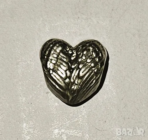 Сребърни бижута висулка сърце пръстен талисман Пандора синджирче колие, снимка 4 - Други - 47395693