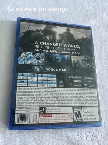 НЕРАЗПЕЧАТАНА! Игра Call of Duty GHOSTS за Playstation 4 , ps4 , плейстейшън 4, снимка 4 - Игри за PlayStation - 55788073