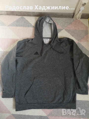 Суичър Адидас. Adidas hoodie XL, снимка 3 - Спортни дрехи, екипи - 53759368