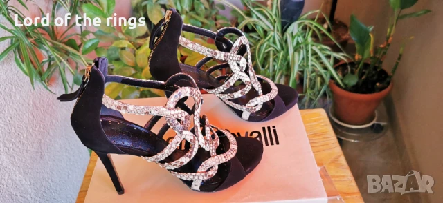 Оригинални маркови дамски обувки / сандали ROBERTO CAVALLI - 39 номер, снимка 3 - Дамски обувки на ток - 51235494
