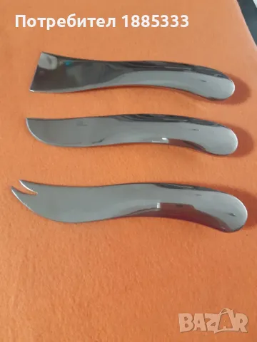 нож за сиренa  комплект WAVE, 3 br, неръждаема  стомана PhiIippi, снимка 4 - Антикварни и старинни предмети - 47925015