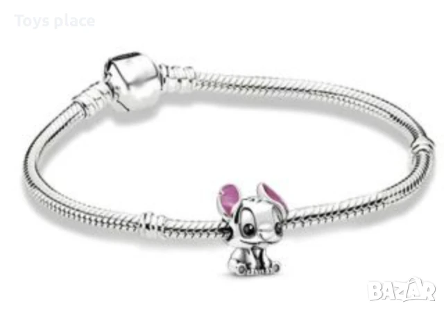 Гривна тип Пандора Лило и Стич гривна с талисман Lilo and Stitch 