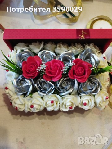 Сапунени цветя, снимка 16 - Изкуствени цветя - 39946525