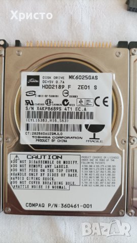 Харддиск HDD за лаптоп 2,5 АТА - SATA, снимка 2 - Части за лаптопи - 39681130