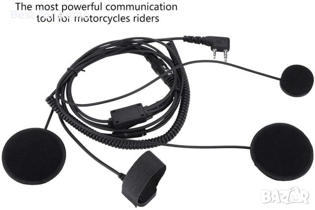 Слушалки и микрофон за мотоциклетна каска с К конектор, снимка 3 - Аксесоари и консумативи - 41630878