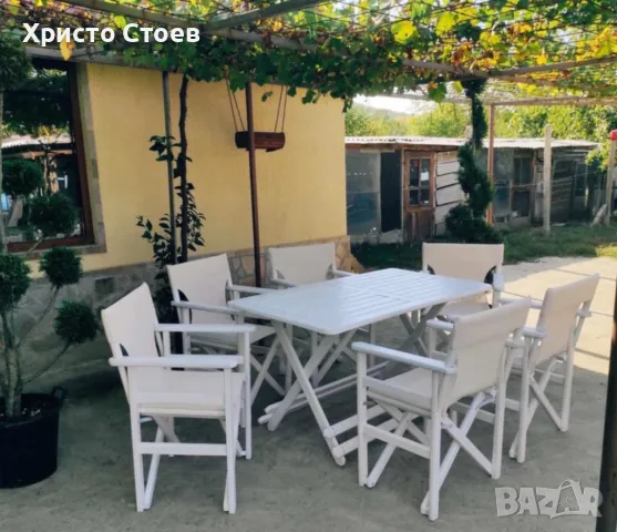 Сгъваеми режисьорски столове и маси 100% бук, снимка 4 - Градински мебели, декорация  - 49097936