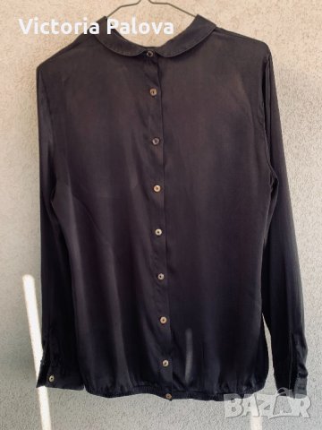 Блуза HUGO BOSS кралска коприна, снимка 16 - Блузи с дълъг ръкав и пуловери - 36028837