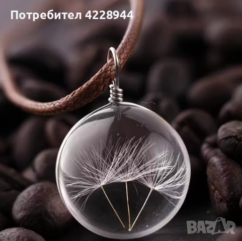 ✨ Минималистично колие с истински 1, 2 или 3 глухарчета