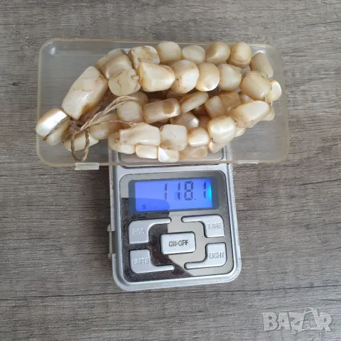 Стара седефена броеница 118грама, снимка 2 - Антикварни и старинни предмети - 50272917