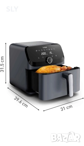 Фритюрник с горещ въздух Tefal Easy Fry Mega EY855BE0, снимка 4 - Фритюрници - 52493418
