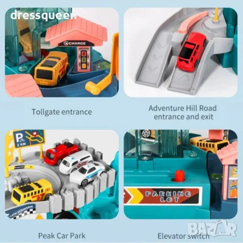 4798 Интерактивен паркинг с електрически асансьор и скрита пещера, снимка 8 - Коли, камиони, мотори, писти - 53713008