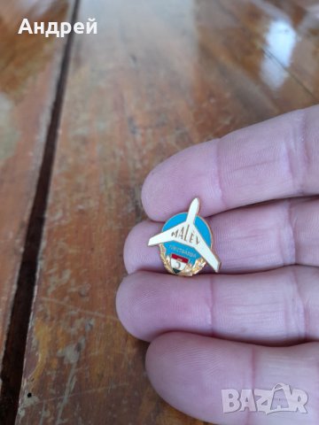 Стара значка Malev,Малев, снимка 2 - Колекции - 39088547