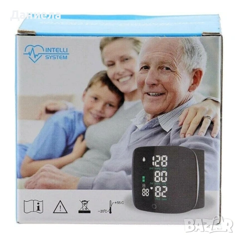 Преносим дигитален апарат за кръвно налягане за китка с LCD дисплей и памет, снимка 10 - Други - 53256922