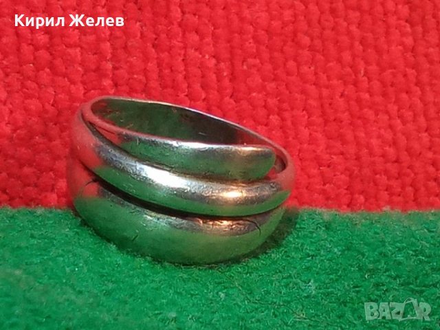 СТАР СТИЛЕН СРЕБЪРЕН ПРЪСТЕН СРЕБРО 925 РЪЧНА МАЙСТОРСКА РЕТРО АРТ ИЗРАБОТКА 36419, снимка 5 - Пръстени - 39460664