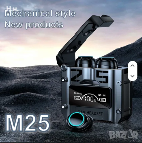ЧИСТО НОВИ Геймърски Безжични Слушалки M25 TWS • Bluetooth 5.3 • Ниско Закъснение • За Спорт и Игри, снимка 2 - Bluetooth слушалки - 55770203