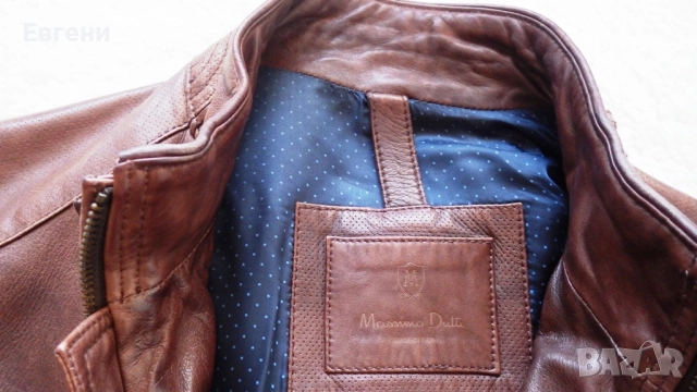 Кожено яке на испанската марка Massimo Dutti, снимка 2 - Якета - 52867596