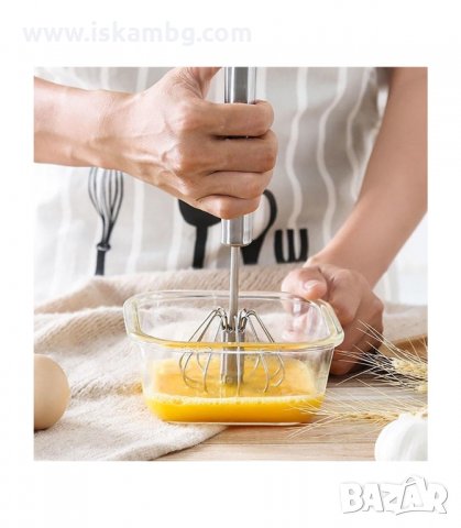 ТЕЛЕНА ВЪРТЯЩА БЪРКАЛКА ЗА ЯЙЦА - код 3035, снимка 8 - Прибори за хранене, готвене и сервиране - 33897621