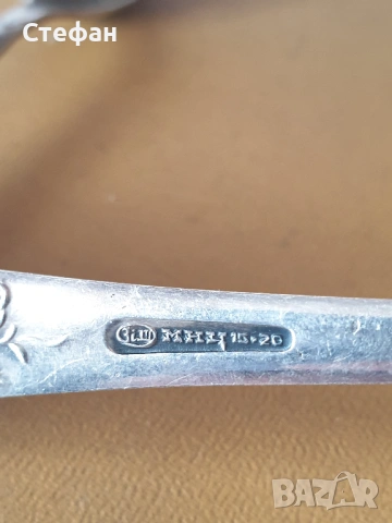 Комплект посребрени прибори, снимка 7 - Антикварни и старинни предмети - 53537398