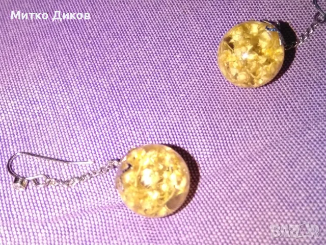 Обеци тип топка ефектни перлени, снимка 3 - Обеци - 49923746