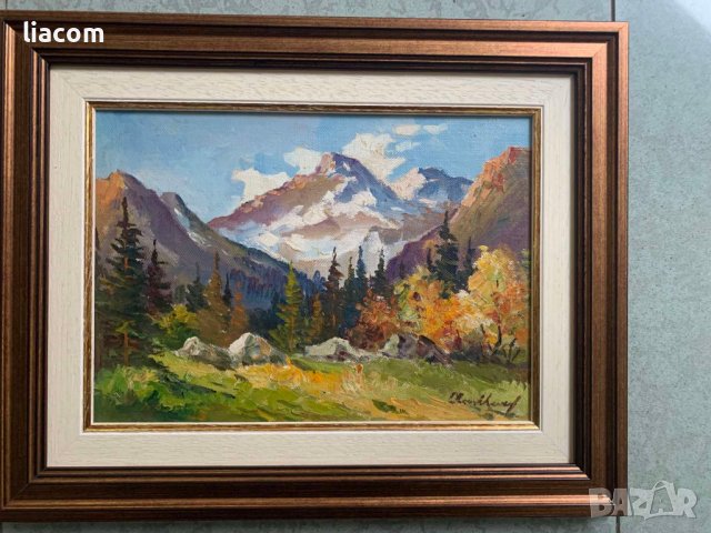 АТАНАС МИХОВ (1879-1975) масло, платно, снимка 3 - Картини - 39443121