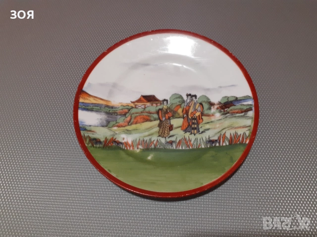 Сервиз за торта и сладкиши.От 60-те г.Чехия., снимка 3 - Антикварни и старинни предмети - 53540722