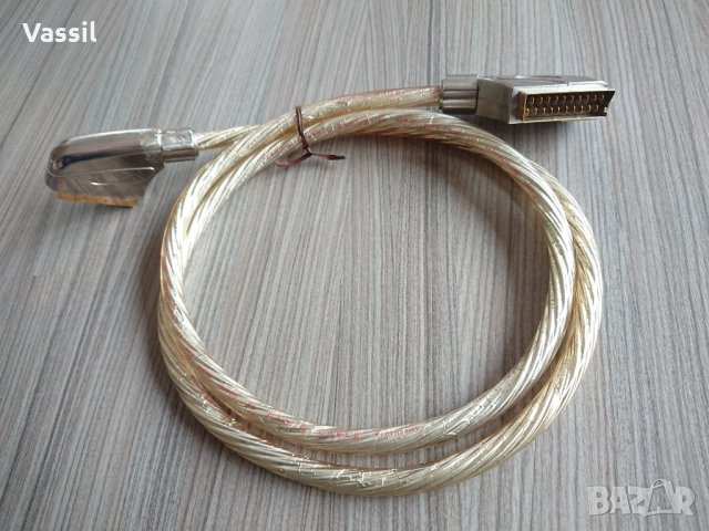 Висок клас SCART Eagle Gold кабел с позлатени букси