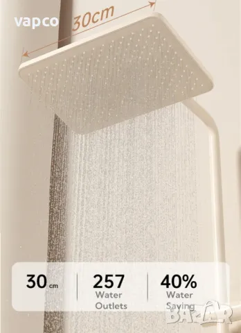 Модерен душ с дисплей и LED подсветка серия Scandinavian D33, снимка 5 - Душове - 49446328