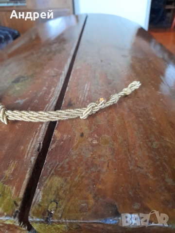 Стар шнур за фуражка #2, снимка 3 - Антикварни и старинни предмети - 53685783