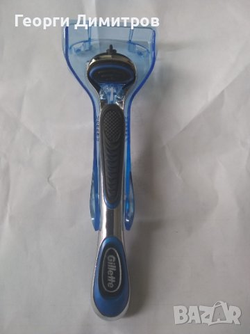 Дръжка за самобръсначка Gillette Fusion ProGlide с поставка, снимка 1