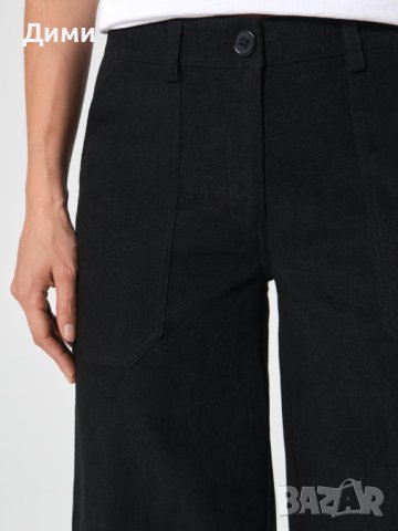 Черни панталони Палацо, снимка 4 - Панталони - 41876885