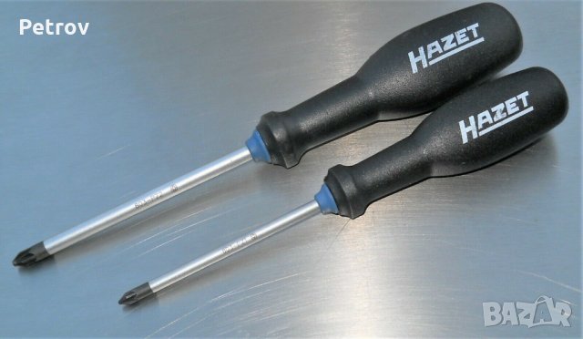 HAZET No.803 PZ - 2 броя PROFI Отверки: PZ 1 + PZ 2 / ORIGINAL HAZET Made in Germany !!!, снимка 1