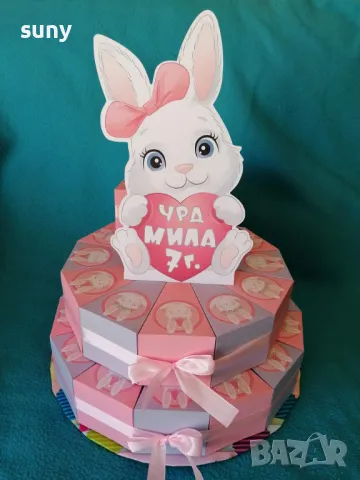 Картонена торта Еднорог, снимка 14 - Други - 49723414