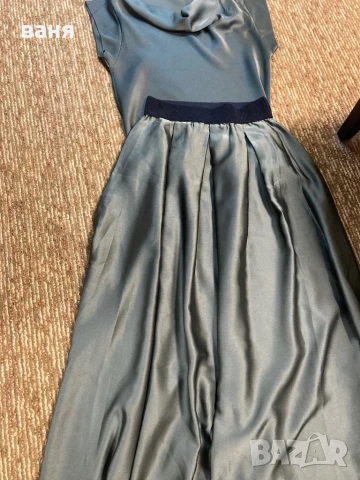 Дълга пола и потник в зелен цвят , снимка 3 - Комплекти - 51125269