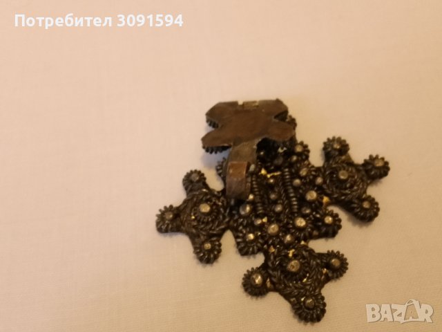 Етиопски православен коптски кръст на панти, античен ръчно изработен християнски медальон, снимка 6 - Други ценни предмети - 41868626