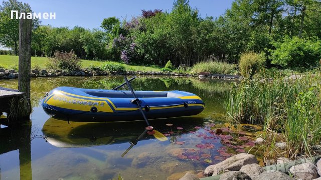 лодкa надуваемa  INTEX Challenger 2  к-т с помпа и гребла риболов, снимка 4 - Водни спортове - 40500513