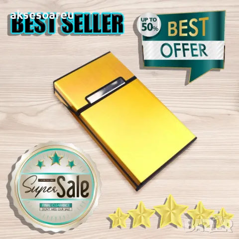 Нова Алуминиева табакера кутия за тънки Слим цигари мурати слим Murati slim контейнер за цигарите