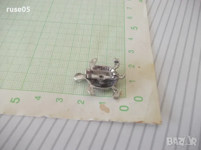 Брошка "Костенурка" с камъни, снимка 6 - Други - 49520663