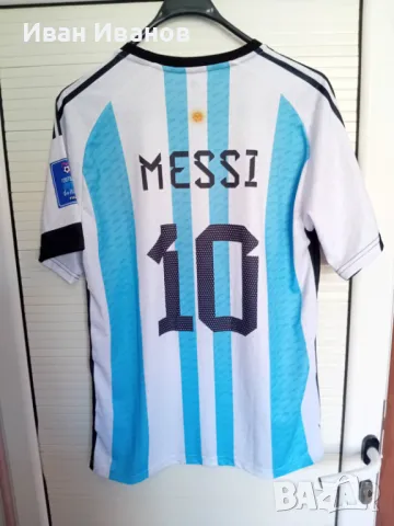 Чисто нова оригинална фланелка на Аржентина - Световни шампиони - Меси, снимка 3 - Футбол - 50415537