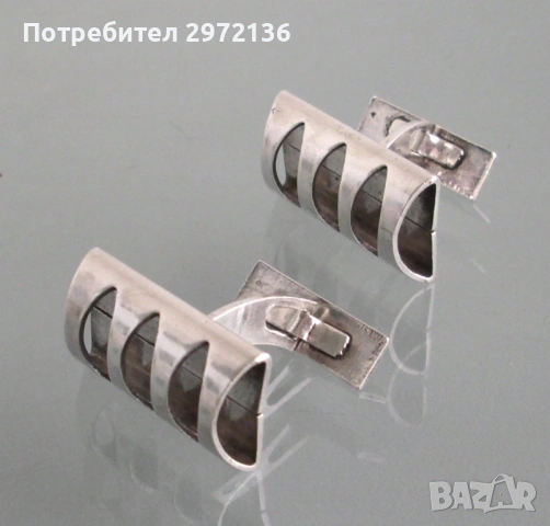 Сребърни бутонели копчета за маншети