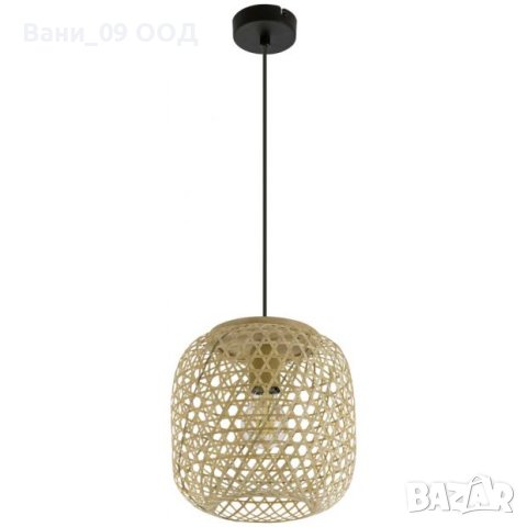 Висяща бамбукова лампа, снимка 2 - Лампи за таван - 41408843