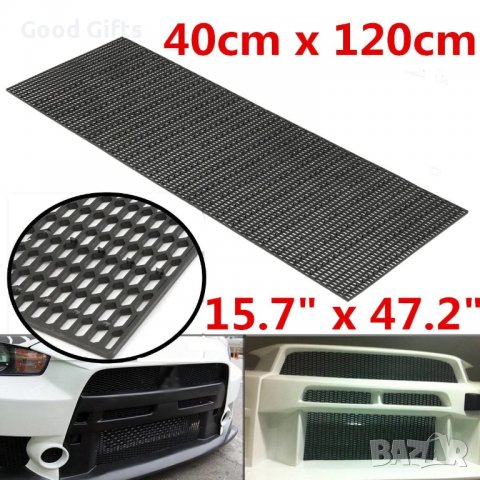 Мрежа декоративна Универсална черна пчелна пита ABS пластмасова вентилация Tuning Racing Car Grill M, снимка 2 - Аксесоари и консумативи - 39358376