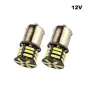 LED крушки BA15S 12V 21 SMD 2 броя с бяла светлина, снимка 1
