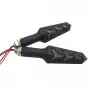 Оранжеви 12V мигачи за мотор с PVC корпус 2 броя, снимка 1