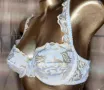 90 С Франция Дантелен сутиен с бродерия , снимка 2