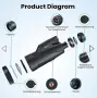 Монокулярният телескоп GOBEES 12x50 HD Starscope, монокуляр с държач за смартфон и статив, 12-точков, снимка 2