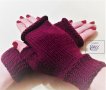 Дамски ръкавици- мерино модел- цвят бордо, снимка 1 - Ръкавици - 38761228