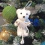 3384 Коледна фигурка Мече със звънче, 12 см, снимка 2
